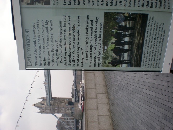 Tales of Iraq under the shadow of Tower Bridge